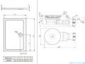 Radaway Essenza New KDJ-B kabina prysznicowa 80x120 prawa przejrzyste + brodzik Doros D + syfon 385081-01-01R/384054-01-01/SDRD1280-01