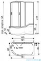 Novoterm Fantasia-P Kabina hydromasażowa 151x85x217 cm Prawa