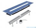 Schedpol Slim Lux odpływ liniowy z maskownicą Steel Slim 100x3,5x9,5cm OLSL100/SLX