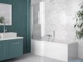 Besco Inspiro 150x70cm Wanna asymetryczna z parawanem lewa #WAI-150-PLE