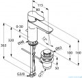 Kludi Objekta Xl Jednouchwytowa bateria umywalkowa DN 10 chrom 322600575