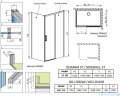 Radaway Idea White Kdj kabina 110x120cm prawa szkło przejrzyste 387041-04-01R/387054-04-01L