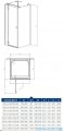 Radaway Essenza KDJ+ S kabina 100x80 lewa szkło przejrzyste 32942-01-01L