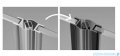 Radaway Nes Black Dwj II drzwi wnękowe 120cm lewe czarny mat/szkło przejrzyste 10036120-54-01L