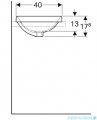 Geberit VariForm Umywalka owalna wpuszczana w blat 55x40cm KeraTect 500.716.00.2
