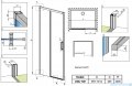 Radaway Idea White Dwj drzwi 100cm lewe szkło przejrzyste 387014-04-01L