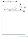 Geberit VariForm Umywalka owalna stawiana na blat 55x40cm 500.771.01.2
