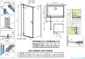Radaway Essenza Kdj kabina 120x80cm lewa szkło przejrzyste 1385042-01-01L/1384051-01-01