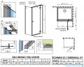 Radaway Essenza New Black Kdj kabina 90x100cm prawa szkło przejrzyste 385044-54-01R/384052-54-01