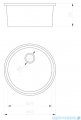 Deante Lusitano zlewozmywak ceramiczny 1-komorowy okrągły bez ociekacza biały ZCL 680N