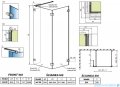 Radaway Euphoria Walk-in IV kabina 80x90cm szkło przejrzyste 383140-01-01/383151-01-01/383160-01-01