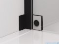 SanSwiss Cadura Black Line drzwi wahadłowe 90cm jednoczęściowe lewe z profilem przyściennym czarny mat CA1CG0900607