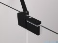 SanSwiss Cadura Black Line drzwi wahadłowe 120cm jednoczęściowe prawe z polem stałym czarny mat CA13D1200607