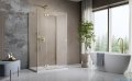 Radaway Essenza Brushed Gold Kdj+S kabina 70x120x70cm lewa szczotkowane złoto 1384048-01-01/1385024-99-01L/1384048-01-01