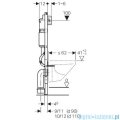 Geberit DuofixBasic stelaż podtynkowy do WC UP100 Delta H112 111.153.00.1