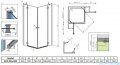 Radaway Torrenta Kdd Kabina prysznicowa 80x90 szkło grafitowe 32777-01-05NR