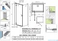 Radaway Essenza Black Kdj kabina 90x120cm lewa szkło przejrzyste 1385044-54-01L/1384054-01-01