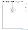 Geberit brodzik Nemea 140x80cm biały 550.577.00.1