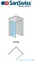 SanSwiss Pur PDT4 kabina Walk-in 100-160cm profil chrom szkło przezroczyste Lewa PDT4GSM31007