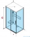 Novellini Glax 2 2.0 kabina z hydromasażem 120x90 lewa corda G222P290SM1-1TU