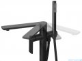 Corsan Trino Bateria wannowa wolnostojąca czarna CMB7159BL