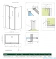 Radaway Nes Kds II drzwi 110cm lewe szkło przejrzyste 10033110-01-01L