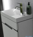 Oristo Silver Compact szafka z umywalką 40x50x22cm biały połysk OR33-ZD1D-40-1