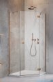 Radaway Essenza Ptj Brushed Copper kabina pięciokątna 100x80cm prawa szczotkowana miedź 1385010-93-01R/1385055-01-01