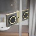 Radaway Essenza Pro Brushed Gold Pnd II parawan nawannowy 130cm lewy szczotkowane złoto 10102130-99-01L