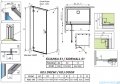 Radaway Essenza Kdj kabina 120x90cm lewa szkło przejrzyste 1385042-01-01L/1384050-01-01