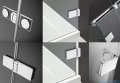 Radaway Arta Dwjs drzwi wnękowe 140cm prawe szkło przejrzyste 386456-03-01R+1386122-03-01R