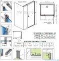 Radaway Nes Black Kds I kabina 100x70cm prawa czarny mat/szkło przejrzyste 10023100-54-01R/10043070-54-01