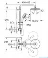 Grohe Tempesta Cosmopolitan 210 zestaw prysznicowy z termostatem 27922001