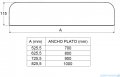 Roca osłona odpływu STONEX dla brodzików Aquos 100cm czarny A276358400