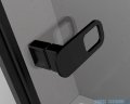 Radaway Nes 8 Black Dws I drzwi wnękowe 110cm lewe czarny mat/szkło przejrzyste 10078110-54-01L/10078111-01-01