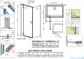 Radaway Essenza Black Kdj kabina 110x110cm lewa szkło przejrzyste 1385041-54-01L/1384053-01-01