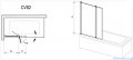 Ravak Chrome Parawan CVS2-100 R biały+transparent, prawy 7QRA0100Z1