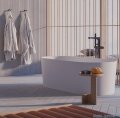 Omnires Ovo M+ wanna wolnostojąca 160x75 cm biały mat OVOWWBM