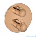 Roca T-1000 bateria prysznicowa termostatyczna podtynkowa Rose Gold EVERLUX-PVD A5A2E09RG0