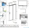 Radaway Espera Pro walk-in kabina 140cm prawa przejrzyste 10090140-01-01R/10094140-01-01R