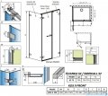 Radaway Arta Kds II kabina 100x75cm prawa szkło przejrzyste 386521-03-01L+1386103-03-01+386108-03-01