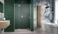 Radaway Essenza 8 Brushed Nickel Dwj drzwi wnękowe 100cm lewe szczotkowany nikiel/szkło przejrzyste 10480612-01-01L/10460337-91-01L