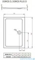 Radaway Idea Kdj kabina 100x80cm lewa szkło przejrzyste + brodzik Doros D + syfon