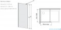 Sanplast Space Wall P/SPACEWALL-XL kabina walk-in 90x228 cm czarny matowy 600-320-3130-59-401