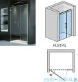 SanSwiss PUR PU31P drzwi lewe 90x200cm przejrzyste PU31PG0901007