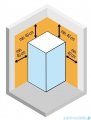 Novellini Skill 2A kabina z hydromasażem prawa błękitna 120x100 SKIA219DT5-1AN0