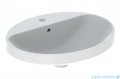 Geberit VariForm Umywalka owalna z półką z otworem na baterię 55x45cm KeraTect 500.720.00.2