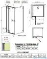 Radaway Arta Kdj II kabina 100x90cm lewa szkło przejrzyste + brodzik Doros D + syfon