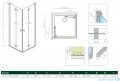 Radaway Nes 8 Black Kdd B kabina 80x90cm czarny mat/szkło przejrzyste 10074080-54-01L/10074090-54-01R