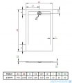 Radaway Teos F brodzik 210x70cm biały HTF21070-04